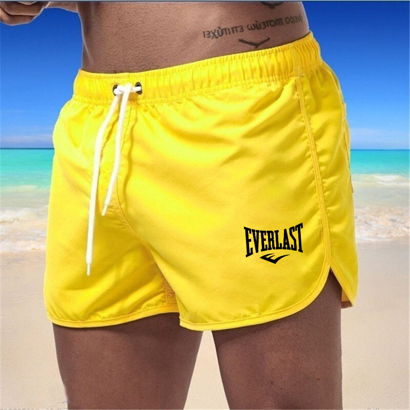 EVERLAST Shorts Fitness Beach Sports Shorts Men's Summer Gym Workout Men's Breathable Mesh Quick Drying Sportswear Jogger