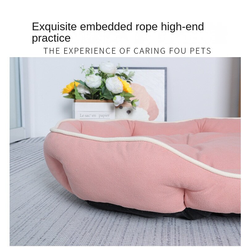 Four Seasons Medium and Large Kennel Pet Bed Cat-Related Products Liner Anti-Bite Wear-Resistant Breathable Washable Dog SofaBed