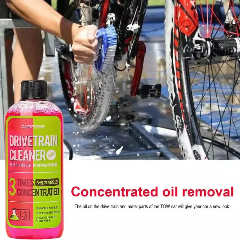 Detergente per catene di biciclette da 100ml detergente per trasmissione di biciclette, liquido per la pulizia e la manutenzione, spray sgrassante per bici da strada pieghevole MTB