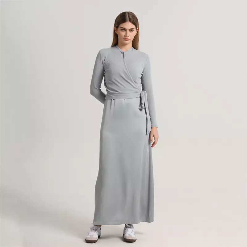 AP Wrap-Camiseta de algodón para mujer, vestido informal con tirantes de muselina, acanalado, blanco, 4 colores, primavera y verano, 2024