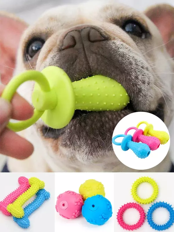 Juguetes indestructibles para perros pequeños, Limpieza de dientes, juguetes de entrenamiento para masticar, suministros para mascotas