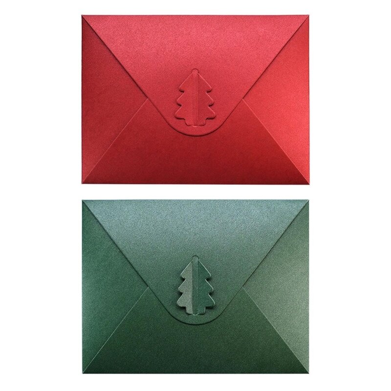 YYDS ซองจดหมายสีสำหรับบัตรอวยพรคริสต์มาส 6x4.9 นิ้วบัตรของขวัญ