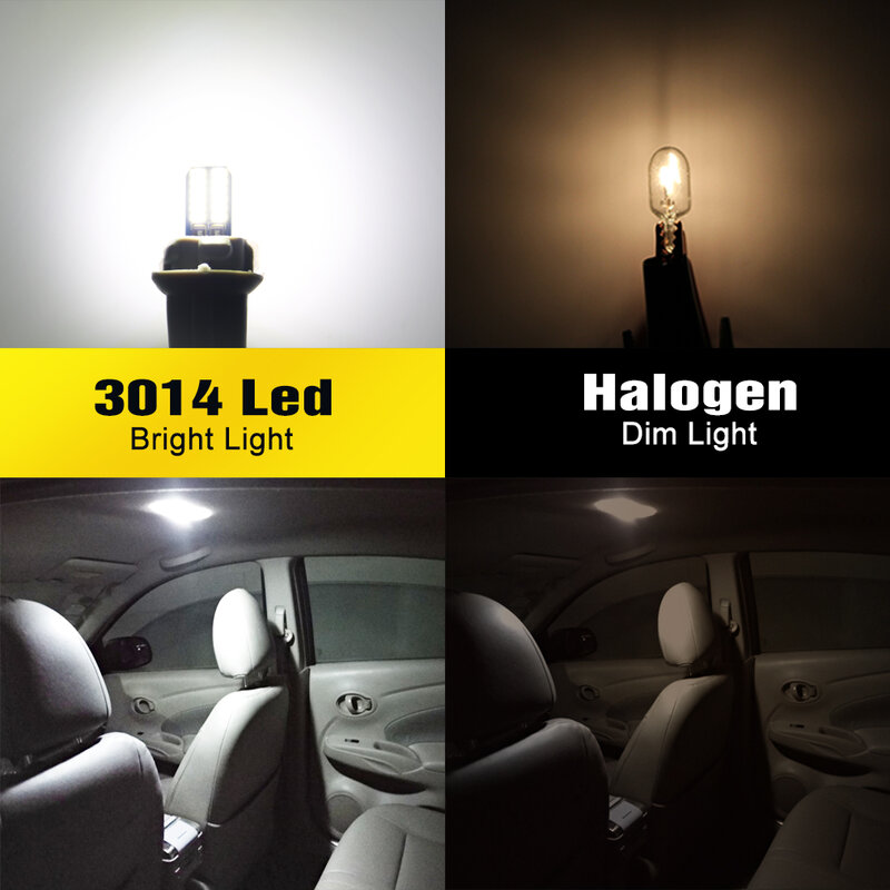 BA9S-LED Lâmpadas de luzes do carro, H6W, T4W, Canbus, T2W, T3W, H5W, Luz de matrícula de estacionamento, Auto Lâmpada, 12V, branco, rosa, azul