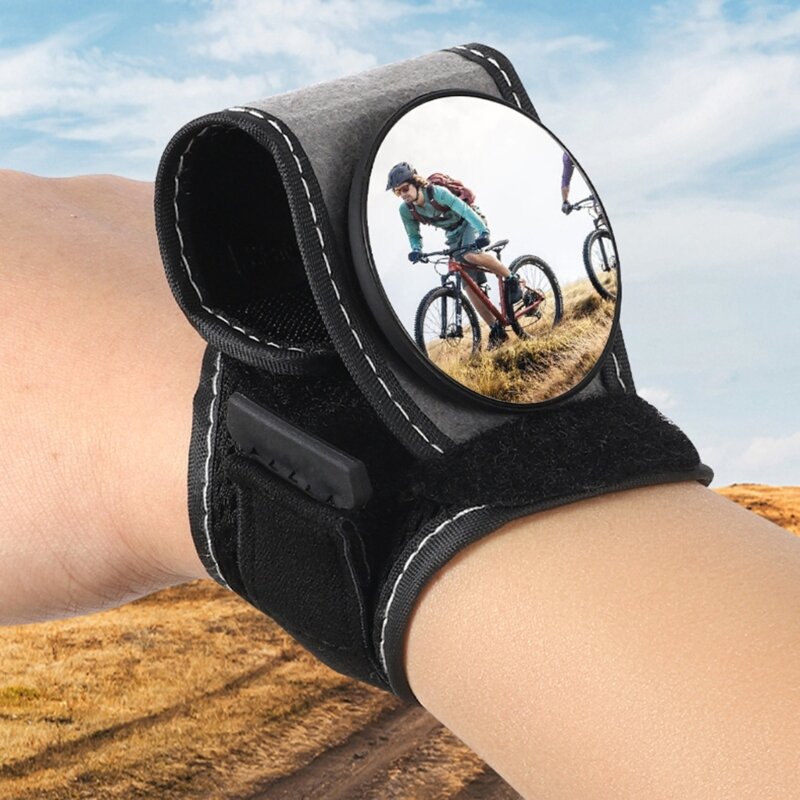 360 Grad drehbares Fahrrad-Rückfahrglas, verstellbares Mountainbike-sicheres Rückfahrglas, Armband, Rückfahrglas