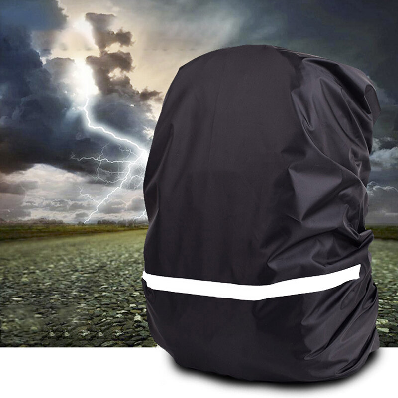 18-70l portátil ajustável ultraleve impermeável capa de chuva mochila capa de chuva ao ar livre caminhadas acampamento escalada segurança faixa reflexiva