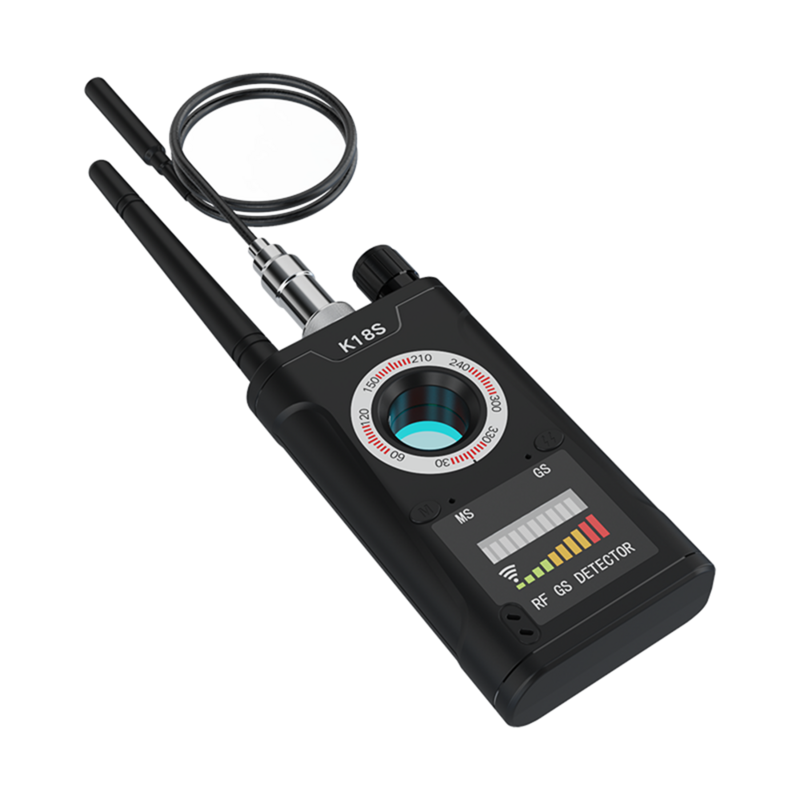 Detector de Câmera Reversa Multifuncional, K18S, Áudio GSM, Erro Finder, Sinal GPS, RF Tracker, Detectar Scanner, Atualização