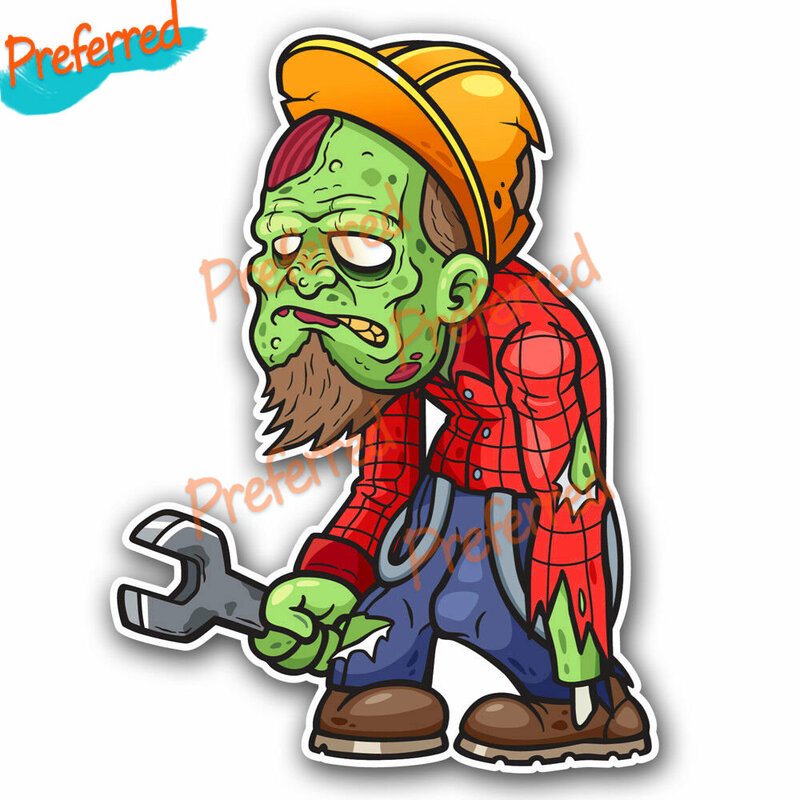 Zombie Outbreak Car Stickers Funny Decals Surf Laptop Camping Car Bumper Window Toolbox Truck Vinyl Decals