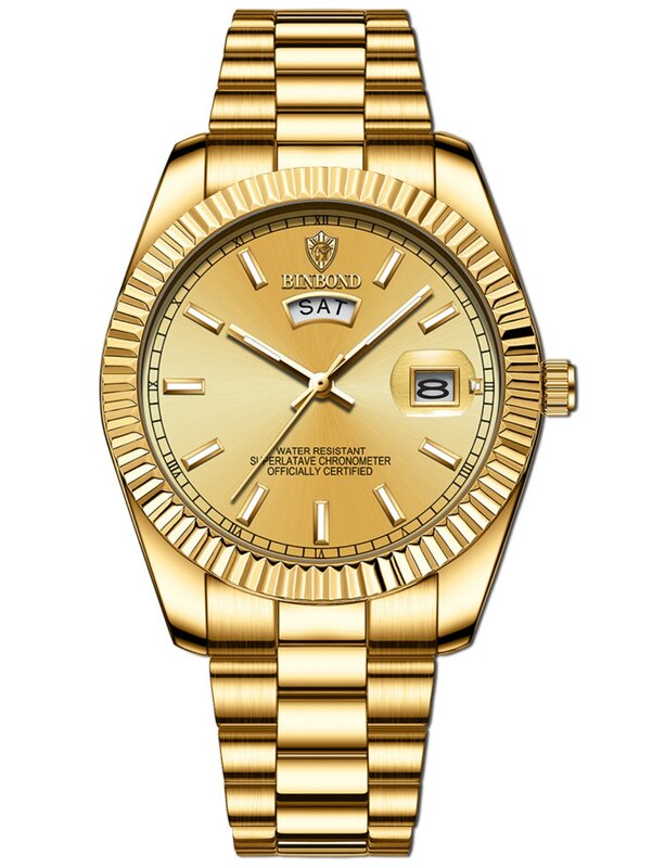 นาฬิกาควอตซ์เหล็กเรืองแสงสำหรับผู้ชายนาฬิกากันน้ำแนวธุรกิจลำลองอนาล็อกวันที่เรืองแสงนาฬิกาผู้ชาย relogio masculino 0733