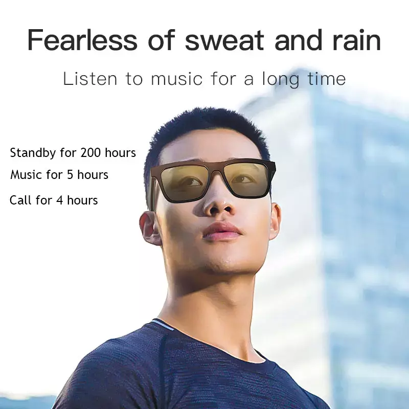 Wireless Bluetooth Smart Sunglasses Headphones - Enjoy Music Wirelessly Hands-free Calling Music Outdoor Sports Eyeglasses TWS