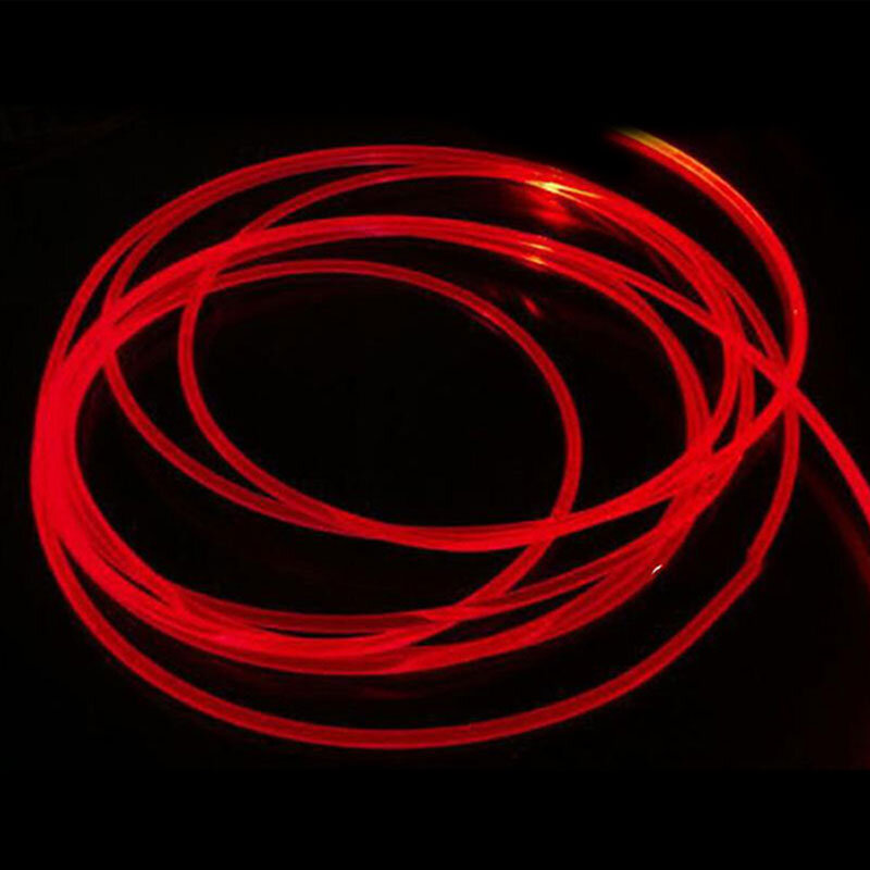 Kabel serat optik cahaya samping PMMA, pencahayaan langit-langit kabel optik mobil Diameter 1.5/2/3mm untuk dekorasi rumah kebun pesta