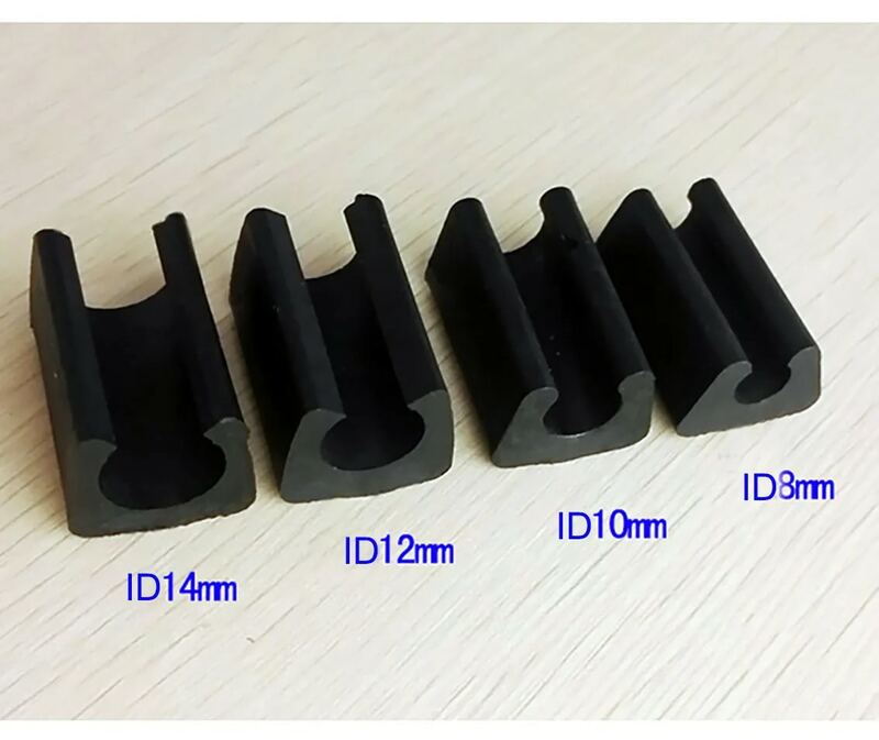 Plastic Chair Feet Pads 6/8/10/12/14mm Non-Slip u-type Pipe Clamps Protection Gasket Covers Caps For Chair Furniture