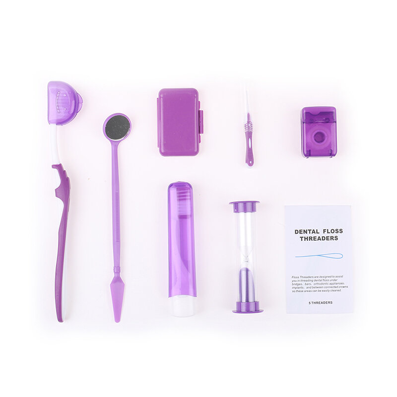 Kits de ortodoncia Dental para el cuidado bucal, herramienta de blanqueamiento, traje de cepillo Interdental