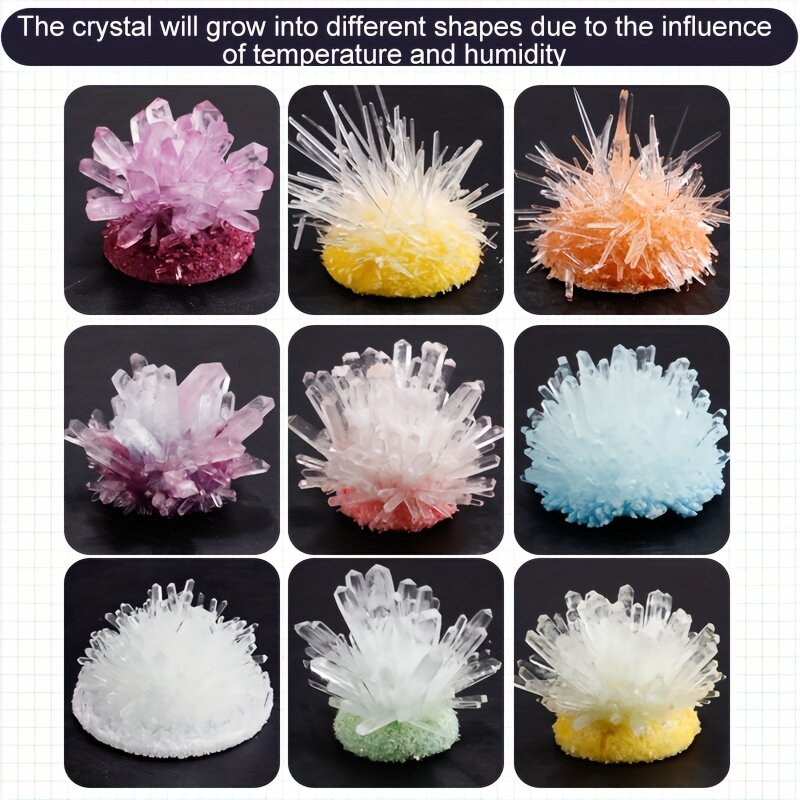 Mainan uap anak-anak Diy Magics lucu kristal tumbuh Kit harapan ajaib percobaan sains merangsang minat hadiah ulang tahun anak