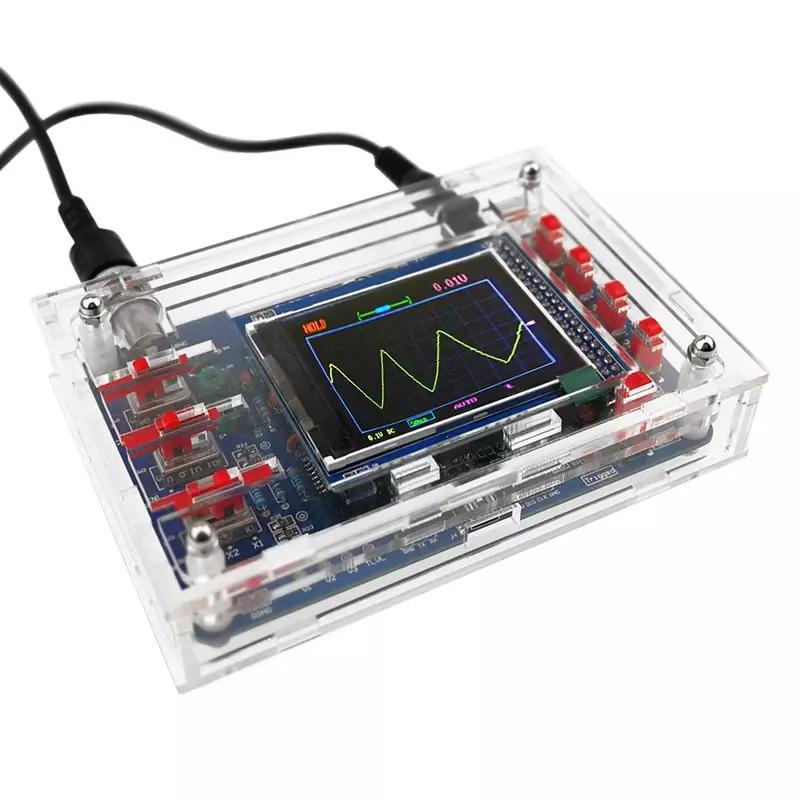 DSOpara-Kit d'oscilloscope numérique, électronique, bricolage, compatible, écran LCD