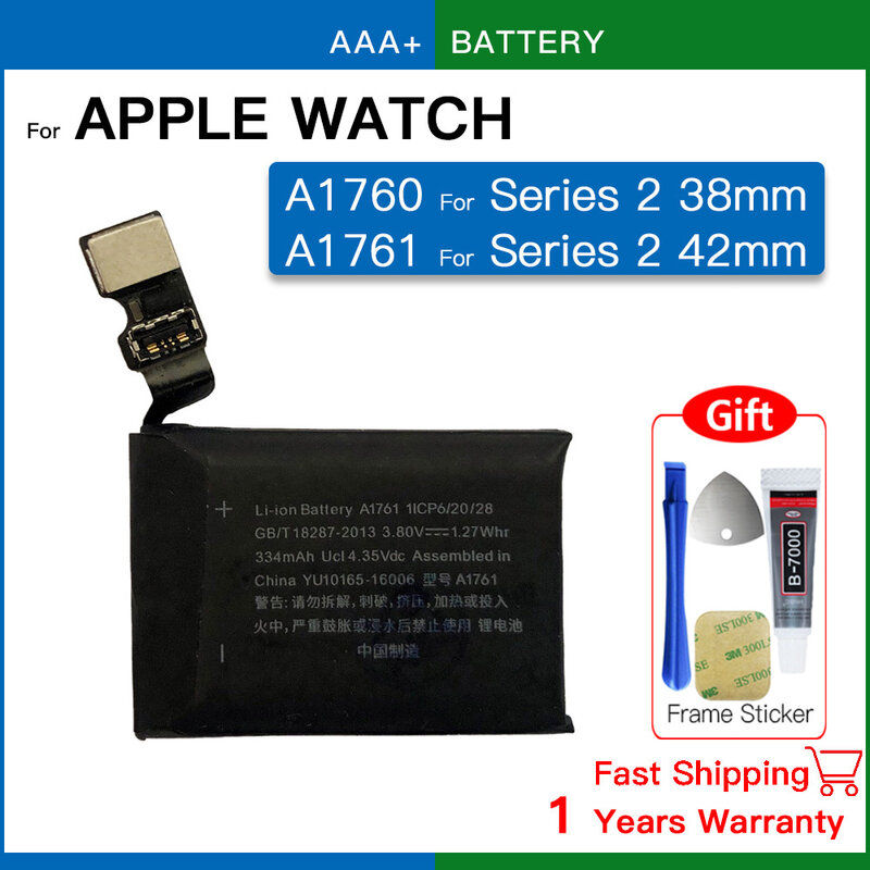 Nowa oryginalna Bateria do Apple Watch serii SE 1 2 3 4 5 6 7 8 IWatch S1 S2 S3 GPS LTE S4 S5 S6 S7 S8 38/40/41/42/44/45 Bateria