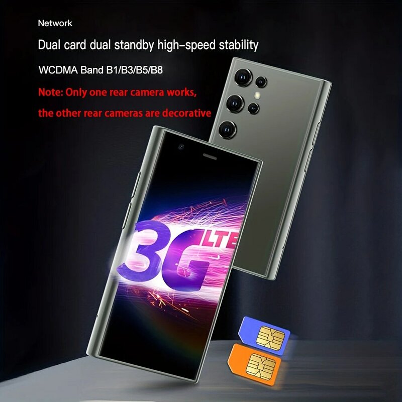 SOYES S23 프로 3.0 인치 리틀 안드로이드 8.1 스마트폰, 듀얼 SIM 대기, 1000mAh 3G 네트워크 컴팩트 휴대폰, 2GB RAM, 16GB ROM