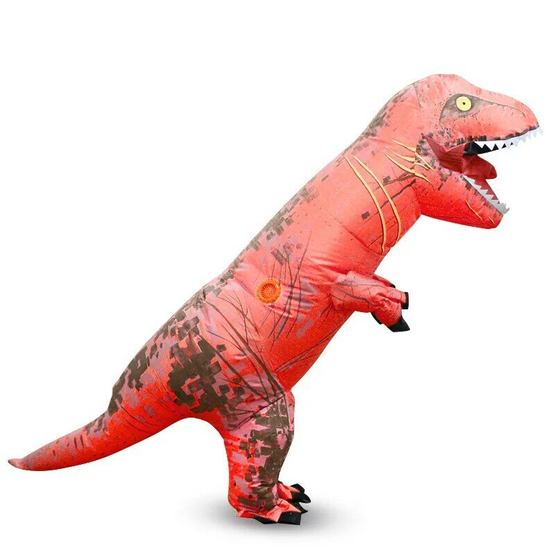 ديناصور نفخ زي كامل الجسم ديناصور أنيمي تأثيري ازياء مضحك حفلة ديناصور هالوين زي للكبار