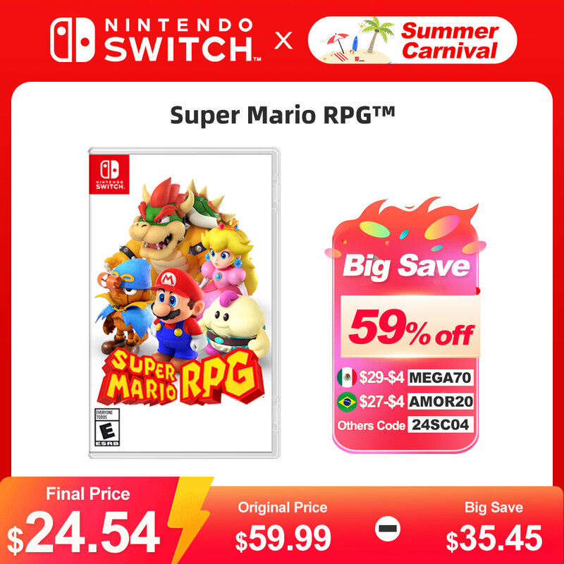 Super Mario RPG Juegos Nintendo Switch 100% tarjeta de juego física Original RPG Adventure Genre switch juegos para Switch OLED Lite Console