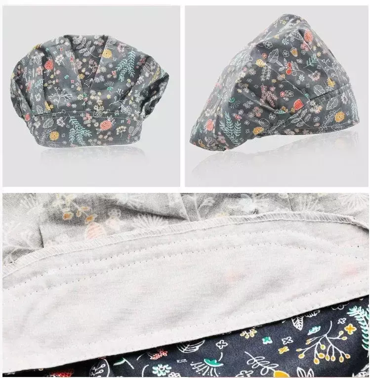 Spa Hat Salon Beauty Pet Wholesale For Printing Dust Working Hats Lab Caps Long Women Scrubs Hair New Grooming