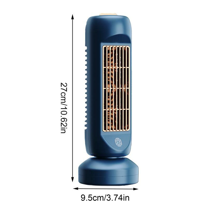 Mini ventilador de Torre oscilante, 2400mAh, pequeño, ajustable, 3 velocidades, portátil, para el trabajo en casa, estudiantes, Aire libre, Verano