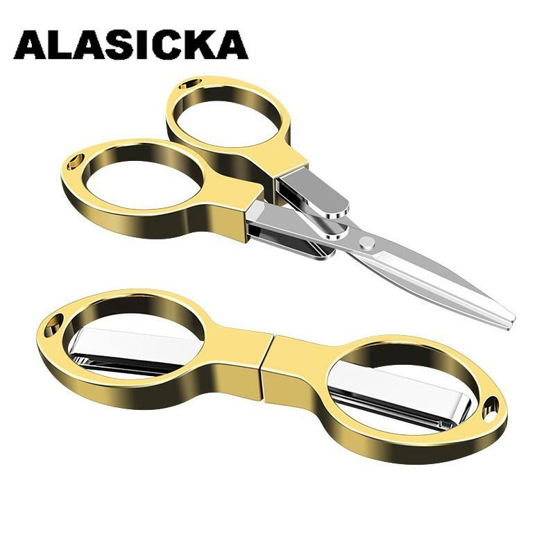 ALasicka-炭素鋼の釣りはさみ,折りたたみ式,結び目織り,釣り道具,ワイヤーカッター
