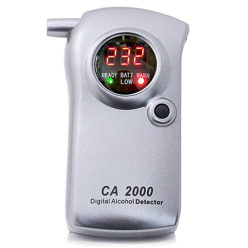 CA2000 Digital Alcohol Meter Wine Alcohol Content Meter BLOW-Through Type High Accuracy Alcohol Detector with Charger