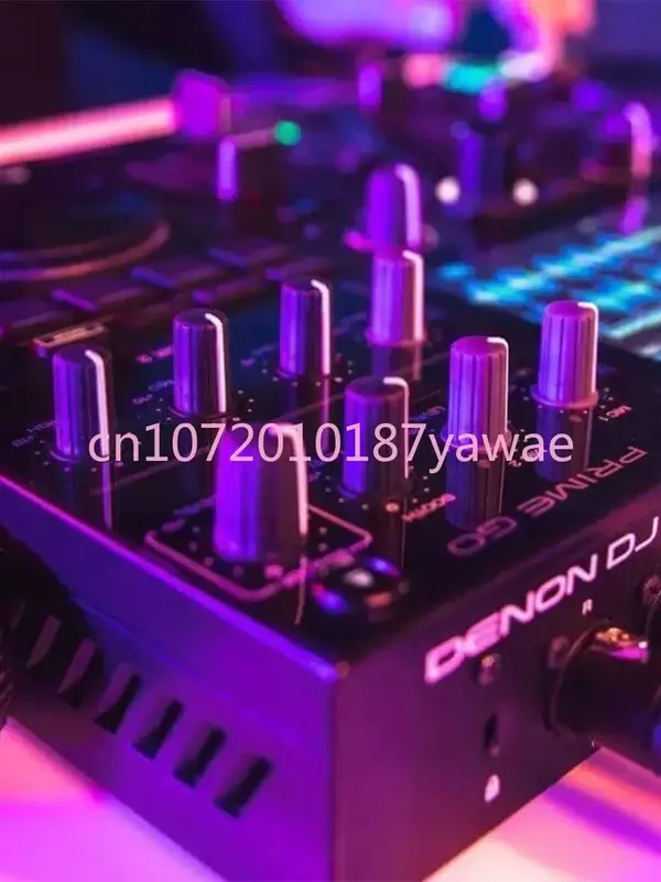 Denon Prime Go DJ Disque Flash USB Tout-en-Un, Enregistreur de Disque, Carte SD, Écran Tactile, Batterie au Lithium, Camping en Plein Air