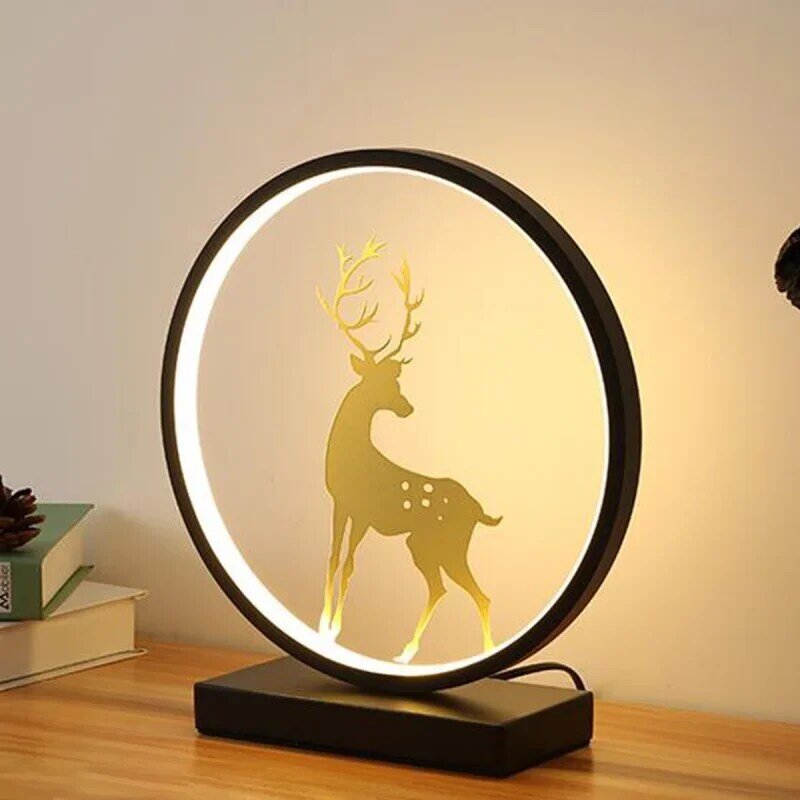 Lámpara LED creativa de estilo nórdico con Control remoto para el hogar, Hotel, estudio, dormitorio, mesita de noche, regalo, decoración