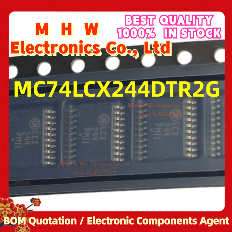 10 قطعة/الوحدة. MC74LCX244DTR2G (على TSSOP-20.Marking:LCX244) رقاقة نوعية جديدة الأصلي. في الأوراق المالية. MC74LCX244DTR2 MC74LCX244D 74LCX244