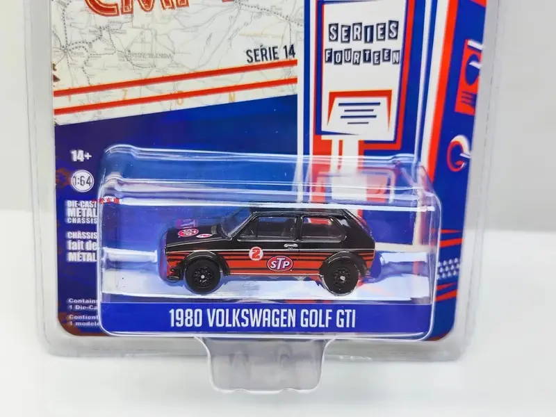 1:64 1980 Volkswagen Golf GTI #2 - STP Diecast Metal Alloy Model Car Toys For Gift Collection W1299