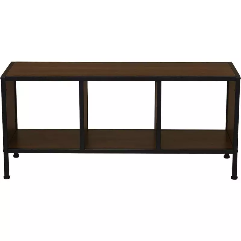 Household Essentials Walnut Cubby Coffee Table