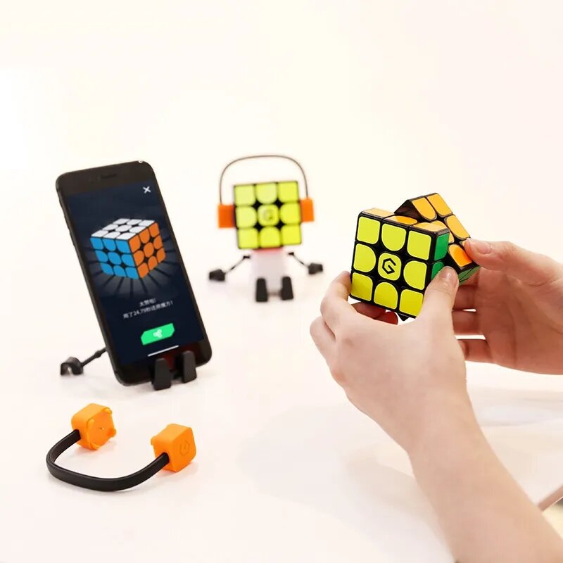 Iker-子供向けのインテリジェントで魔法の立方体,Bluetoothを備えた磁気魔法のおもちゃ,ノベルティ,i3se,3x3x3,ギフト