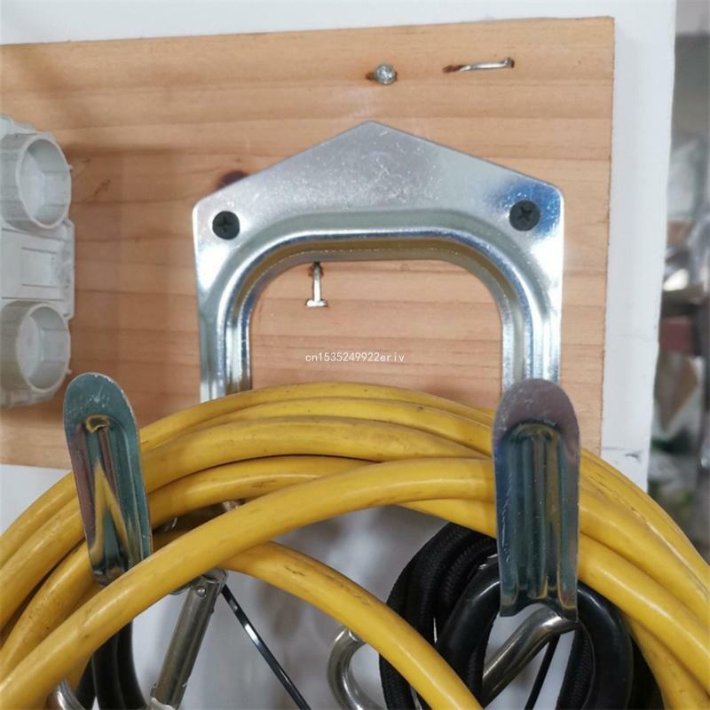 Ganchos para herramientas prensados ​​con punzón, perchas fuertes para colgar forma segura artículos pesados ​​para garaje o