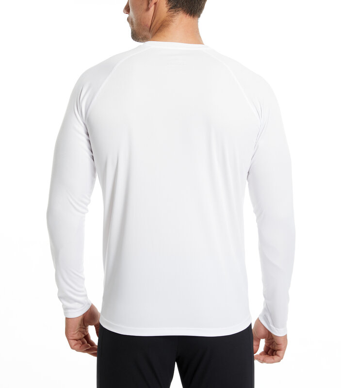 Мужские свободные футболки с длинным рукавом UPF 50 +, солнцезащитные, для спорта, плавания, бега, рыбалки, походов, быстросохнущие футболки для серфинга