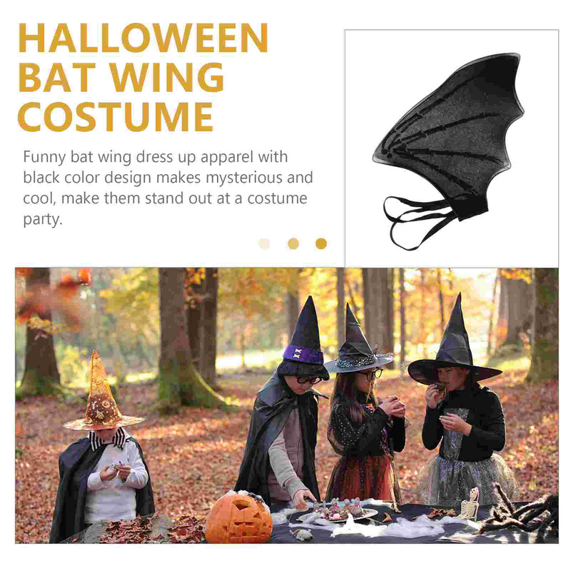 Costume de chauve-souris avec aile de chauve-souris, accessoires de fête, robe de dragon-vampire, accessoires d'Halloween
