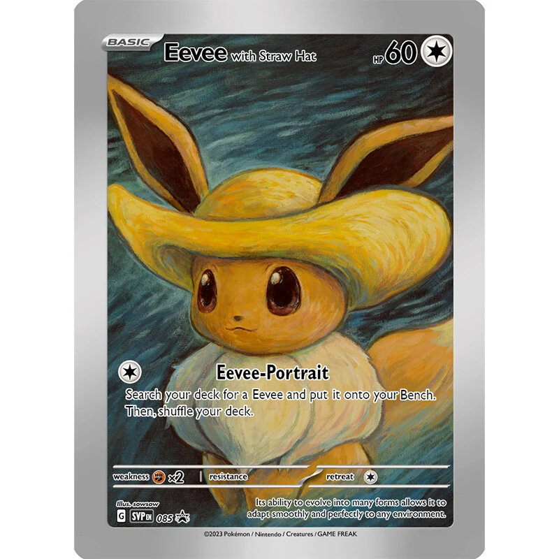 18pcs Pokemon Van Gogh Museum Pikachu Collection Cards DIY Pokemon Classic Single Card Game Anime Self Made Cards Gift Toys