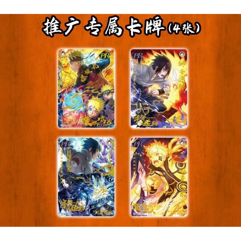 Cartas auténticas de Naruto para niños, juego de colección de personajes de Anime, colección de cartas de colección de personajes de Anime, Capítulo de soldado, todos los partidos, serie de obras completas, nuevo