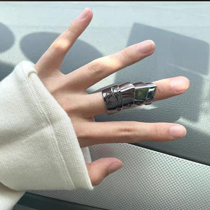 Металлическое кольцо для косплея аниме Oosaki Бана, подвижные соединительные кольца в стиле панк, модные ювелирные изделия унисекс, подарочные аксессуары