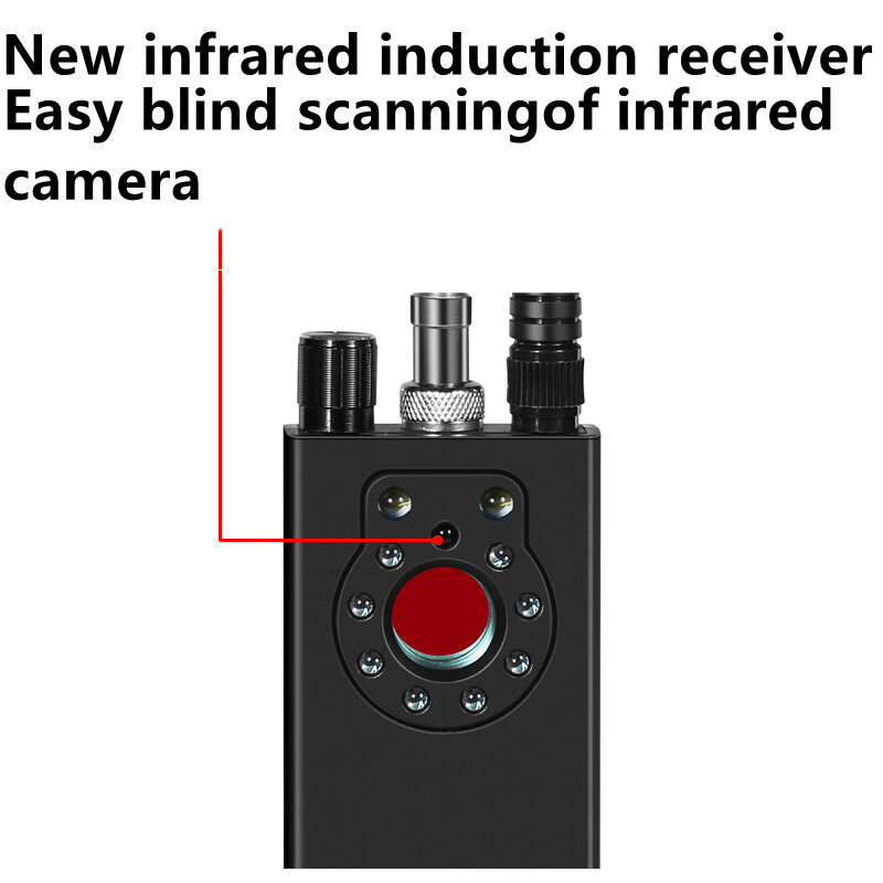 Portable K19 Anti-Spy Detector Spy Hidden Camera Detector 1-8000MHz GPS Bug Wireless Signal Finder For Home Hotel Car Security