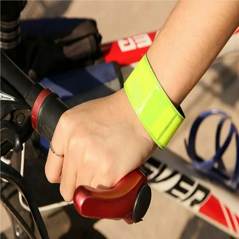 10 Pieces Reflective Bands Night Biking Safety Wristband Wrist Strap