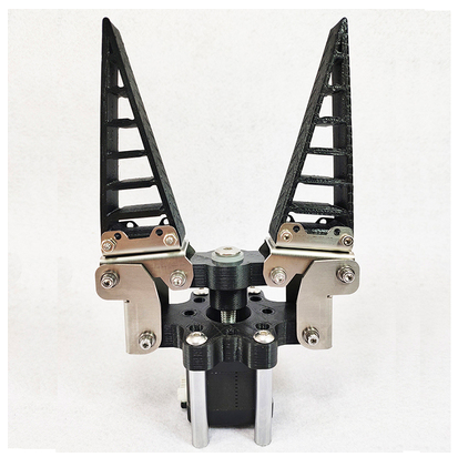 Ros 3kg Last Fin-Ray-Effekt mechanischer Klauen roboterarm bionischer flexibler Manipulator weicher Finger greifer schwarzer Befestigungs roboter