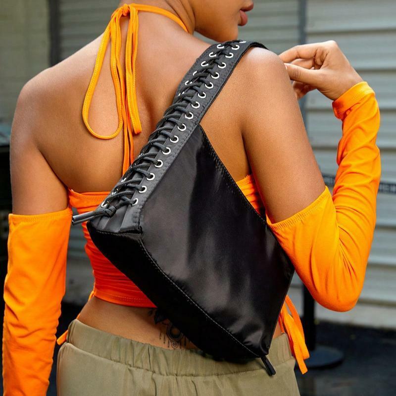 Bolsa de ombro em couro PU com alça pequena para mulheres, bolsa monocromática para as axilas feminina, simples e na moda, diária