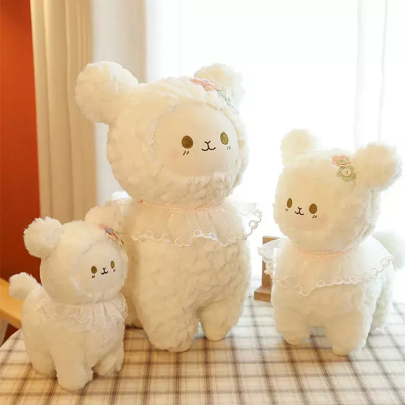 25/30cm New Cartoon Kawaii Standing Sheep Plush Toys Creative Ins Cute Sheep Plush Toys Room Decorations Kids Birthday Gifts