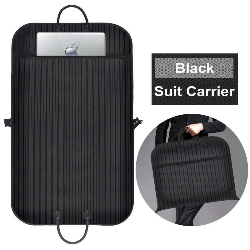 Fashion Striped Garment Bag Travel Suit Carrier Bag For Men Waterproof Travel Suit Bag Free Shipping