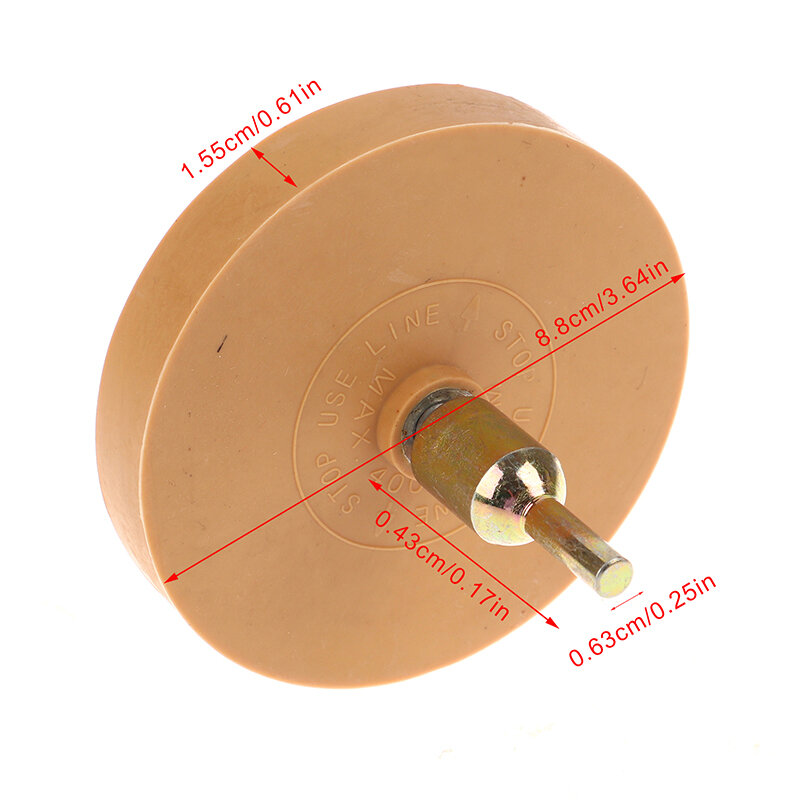 1pc 88mm Universal Gummi Radiergummi Rad zum Entfernen von Auto kleber Kleber Aufkleber Nadel streifen Aufkleber Grafik Autore paratur Lackier werkzeug