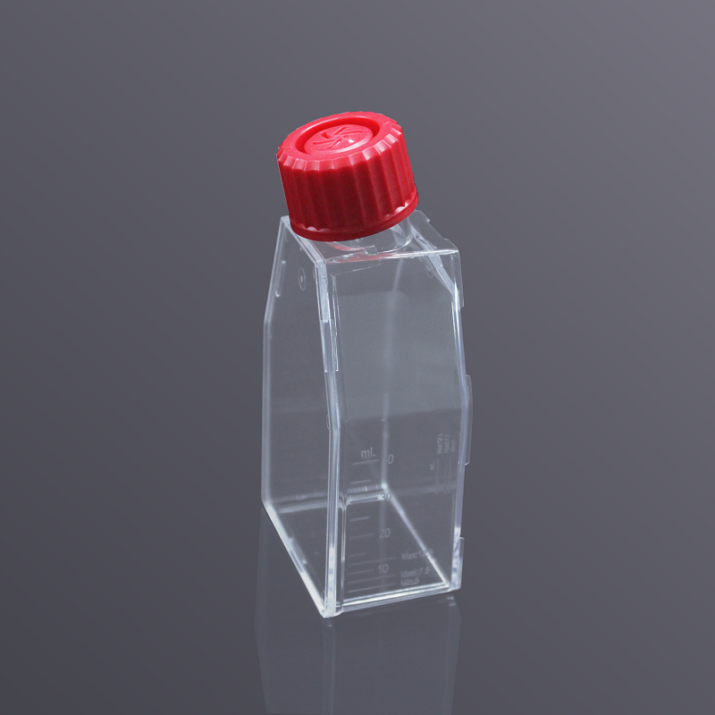 LABSELECT Cell culture bottle, 25c㎡ Cell Culture Flask, With vented cover, No Treated, 10 pieces/pack, 13122