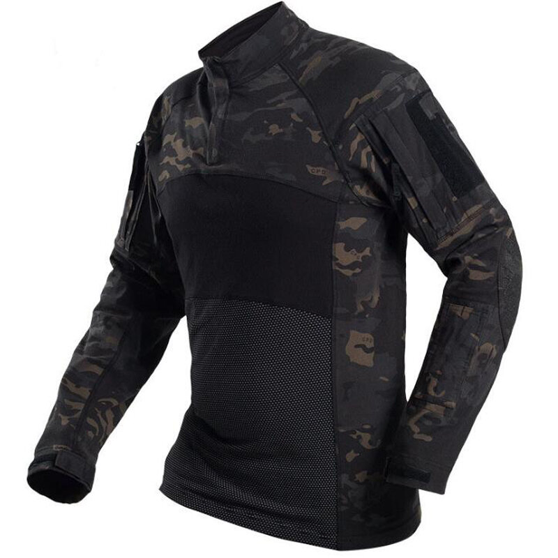 Uniforme militaire CP CamSolomon pour hommes, chemises pour hommes, vêtements de travail respirants et trempés, équipement de l'armée de chasse Airsoft