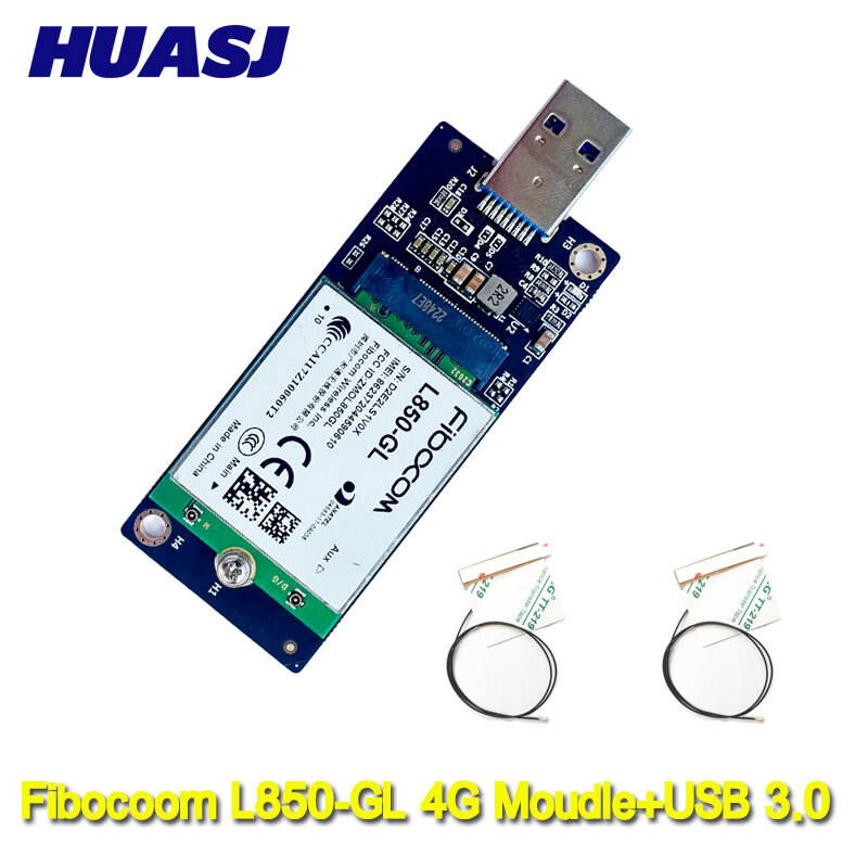 Huasj fibocom L850-GL โมดูล WWAN Cat9 4G LTE โมดูล M.2โมเด็ม Intel XMM 7360 LTE สำหรับ