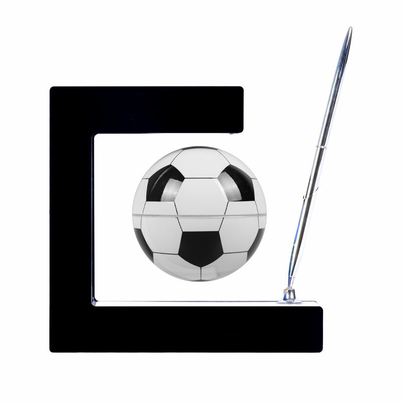 Schwimmender Fußball der Magnets chwebebahn mit LED-Licht 3in Fußball für Home-Office-Schreibtisch Gadget Dekor Geburtstags geschenk für Männer Kind