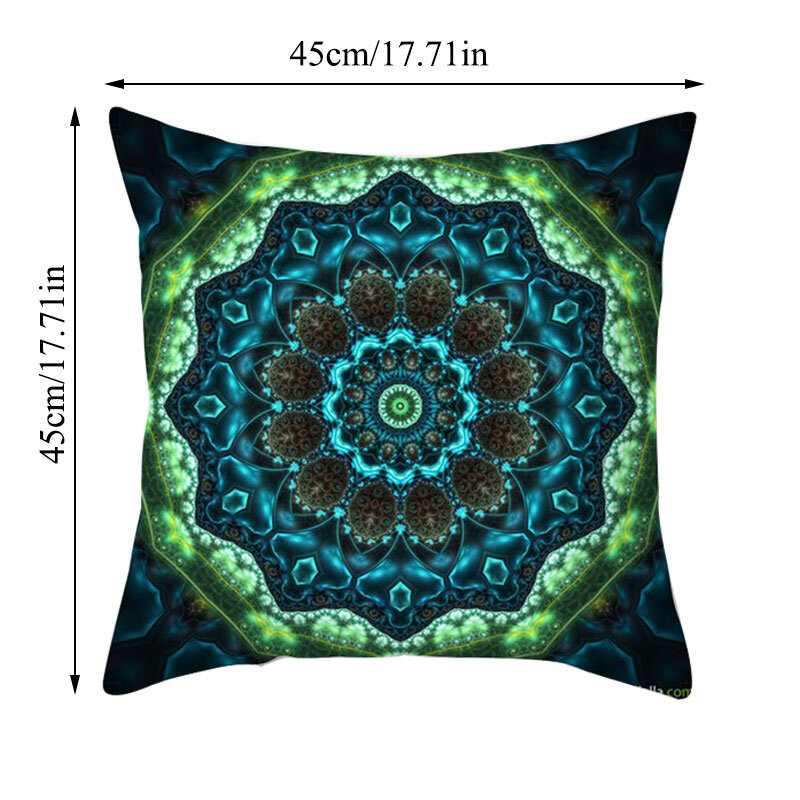 Green Series Cushion Cover Eye Geometry Abstract Pillow Case Decorative Sofa Pillow Covers Home Decor Throw Pillowcase